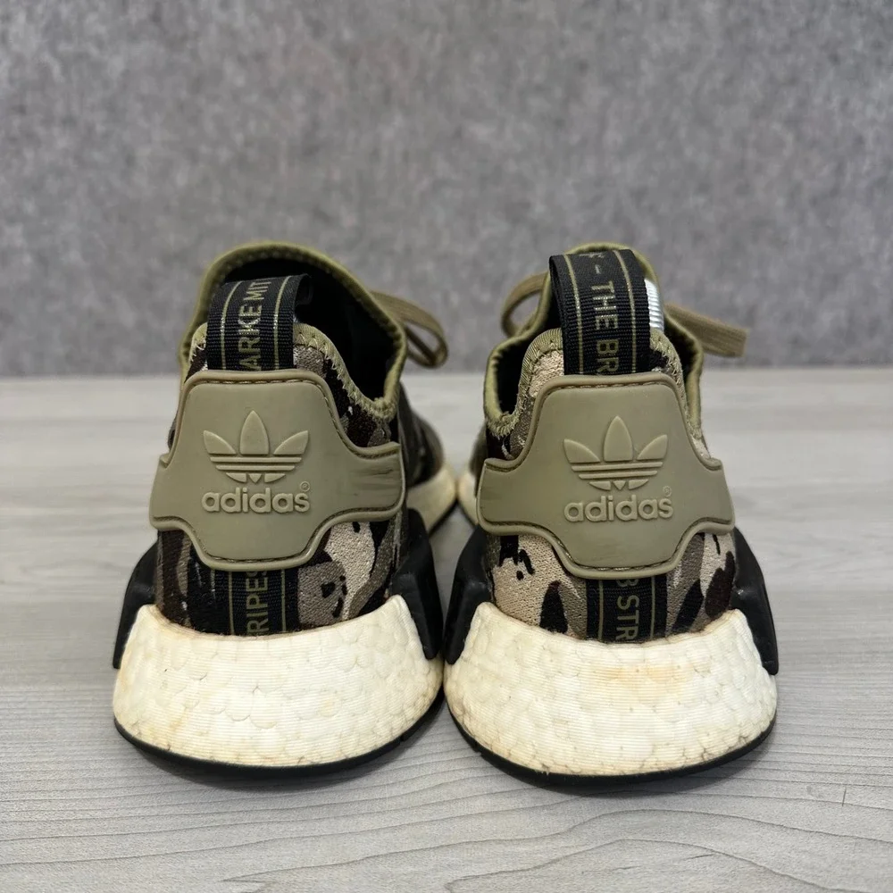 Adidas NMD R1 Mens Size 9 Savanna Camo FZ0076 Green Camouflage Sneakers Shoes